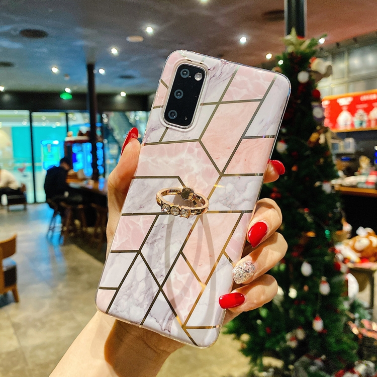 For Samsung Galaxy S20 Electroplated Marble Pattern TPU Protective Case with Ring Holder(Irregular)
For Samsung Galaxy S20 Electroplated Marble Pattern TPU Protective Case with Ring Holder(Irregular)