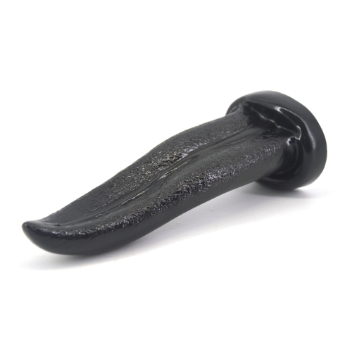 

F45 Tongue Shape Dildo Adult Supplies Sex Products, Length: 22cm, Diameter: 5.6cm(Black)