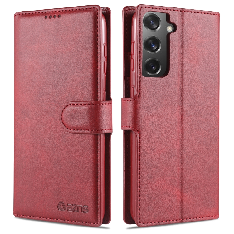 For Samsung Galaxy S21 5G AZNS Calf Texture Horizontal Flip Leather Case with Holder & Card Slots & Wallet & Photo Frame(Red)
For Samsung Galaxy S21 5G AZNS Calf Texture Horizontal Flip Leather Case with Holder & Card Slots & Wallet & Photo Frame(Red)