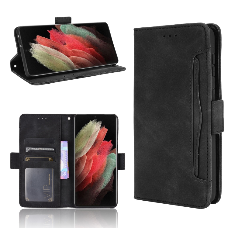 For Samsung Galaxy S21 Ultra 5G Skin Feel Calf Pattern Horizontal Flip Leather Case with Holder & Card Slots & Photo Frame(Black)
For Samsung Galaxy S21 Ultra 5G Skin Feel Calf Pattern Horizontal Flip Leather Case with Holder & Card Slots & Photo Frame(Black)