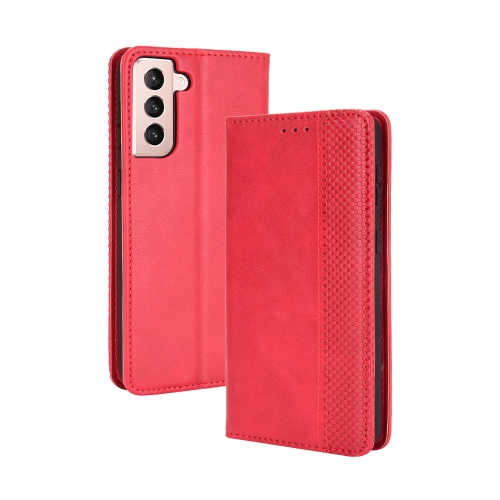 For Samsung Galaxy S21+ 5G Magnetic Buckle Retro Crazy Horse Texture Horizontal Flip Leather Case with Holder & Card Slots & Photo Frame(Red)
For Samsung Galaxy S21+ 5G Magnetic Buckle Retro Crazy Horse Texture Horizontal Flip Leather Case with Holder & Card Slots & Photo Frame(Red)