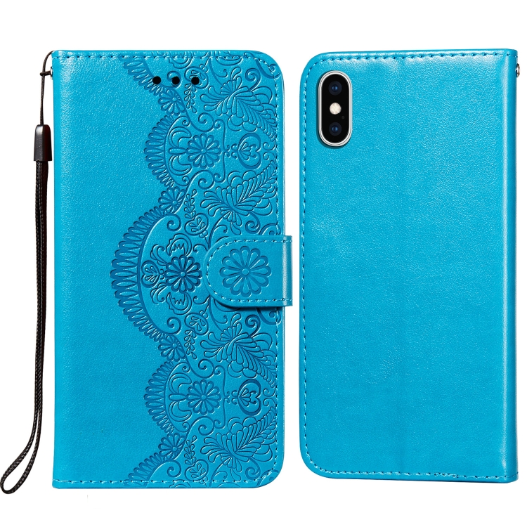 Flower Vine Embossing Pattern Horizontal Flip Leather Case with Card Slot & Holder & Wallet & Lanyard For iPhone X/ XS(Blue)
Flower Vine Embossing Pattern Horizontal Flip Leather Case with Card Slot & Holder & Wallet & Lanyard For iPhone X/ XS(Blue)