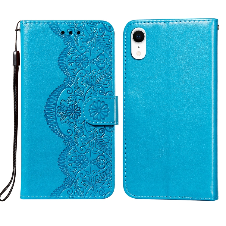 Flower Vine Embossing Pattern Horizontal Flip Leather Case with Card Slot & Holder & Wallet & Lanyard For iPhone XR(Blue)
Flower Vine Embossing Pattern Horizontal Flip Leather Case with Card Slot & Holder & Wallet & Lanyard For iPhone XR(Blue)