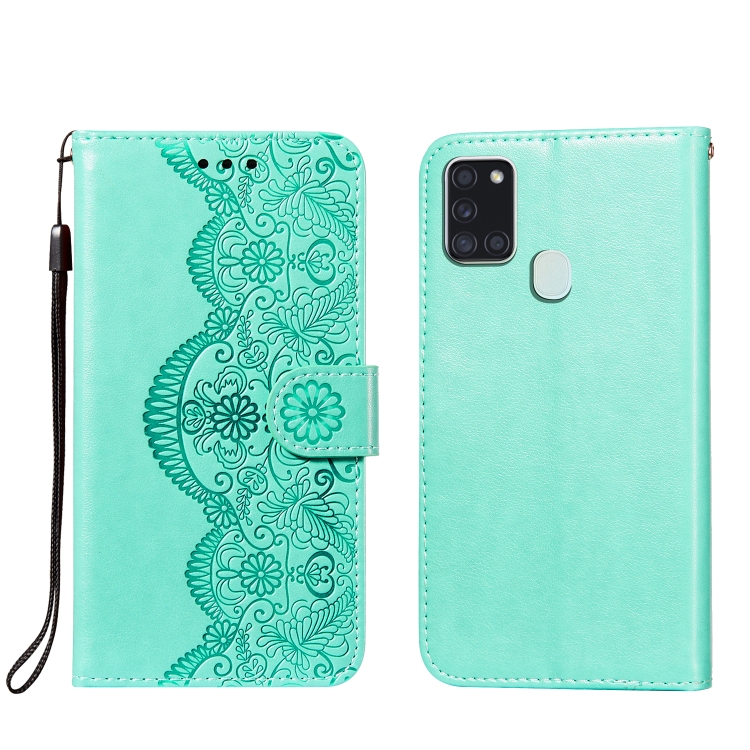 For Samsung Galaxy A21s Flower Vine Embossing Pattern Horizontal Flip Leather Case with Card Slot & Holder & Wallet & Lanyard(Green)
For Samsung Galaxy A21s Flower Vine Embossing Pattern Horizontal Flip Leather Case with Card Slot & Holder & Wallet & Lanyard(Green)