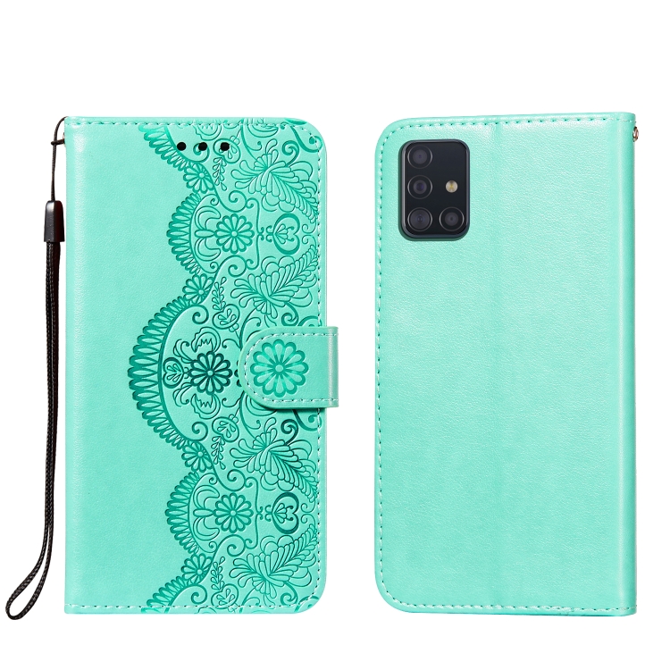 For Samsung Galaxy A51 4G Flower Vine Embossing Pattern Horizontal Flip Leather Case with Card Slot & Holder & Wallet & Lanyard(Green)
For Samsung Galaxy A51 4G Flower Vine Embossing Pattern Horizontal Flip Leather Case with Card Slot & Holder & Wallet & Lanyard(Green)