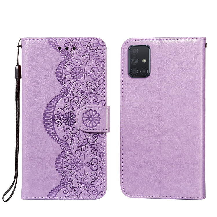 For Samsung Galaxy A71 4G Flower Vine Embossing Pattern Horizontal Flip Leather Case with Card Slot & Holder & Wallet & Lanyard(Purple)
For Samsung Galaxy A71 4G Flower Vine Embossing Pattern Horizontal Flip Leather Case with Card Slot & Holder & Wallet & Lanyard(Purple)