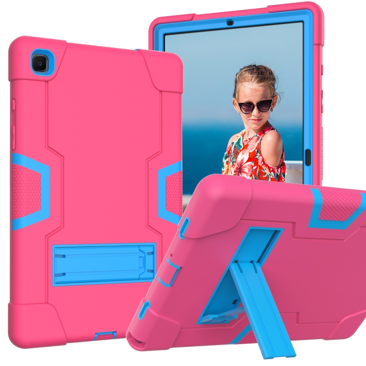 For Samsung Galaxy Tab A7 10.4 (2020) T500 Contrast Color Robot Shockproof Silicon + PC Protective Case with Holder(Rose Red + Blue)
For Samsung Galaxy Tab A7 10.4 (2020) T500 Contrast Color Robot Shockproof Silicon + PC Protective Case with Holder(Rose Red + Blue)