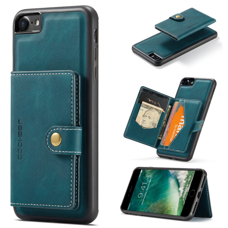 JEEHOOD Retro Magnetic Detachable Protective Case with Wallet & Card Slot & Holder For iPhone SE 2020 & 8 & 7(Blue)
JEEHOOD Retro Magnetic Detachable Protective Case with Wallet & Card Slot & Holder For iPhone SE 2020 & 8 & 7(Blue)