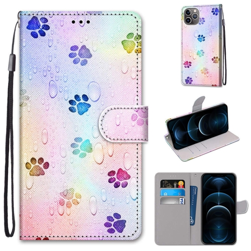 Coloured Drawing Cross Texture Horizontal Flip PU Leather Case with Holder & Card Slots & Wallet & Lanyard For iPhone 12 Pro Max(Footprint Water Drops)
Coloured Drawing Cross Texture Horizontal Flip PU Leather Case with Holder & Card Slots & Wallet & Lanyard For iPhone 12 Pro Max(Footprint Water Drops)