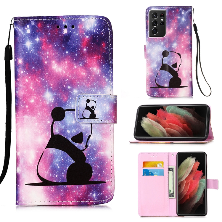 For Samsung Galaxy S21 Ultra 5G Colored Drawing Pattern Plain Weave Horizontal Flip Leather Case with Holder & Card Slot & Wallet & Lanyard(Baby Panda)
For Samsung Galaxy S21 Ultra 5G Colored Drawing Pattern Plain Weave Horizontal Flip Leather Case with Holder & Card Slot & Wallet & Lanyard(Baby Panda)