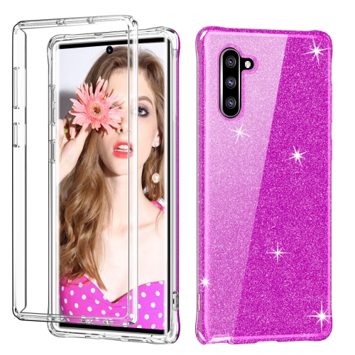 For Galaxy Note 10 Shockproof PC+TPU Back Protective Case + Front PET Screen Protector(Purple Glitter)
For Galaxy Note 10 Shockproof PC+TPU Back Protective Case + Front PET Screen Protector(Purple Glitter)