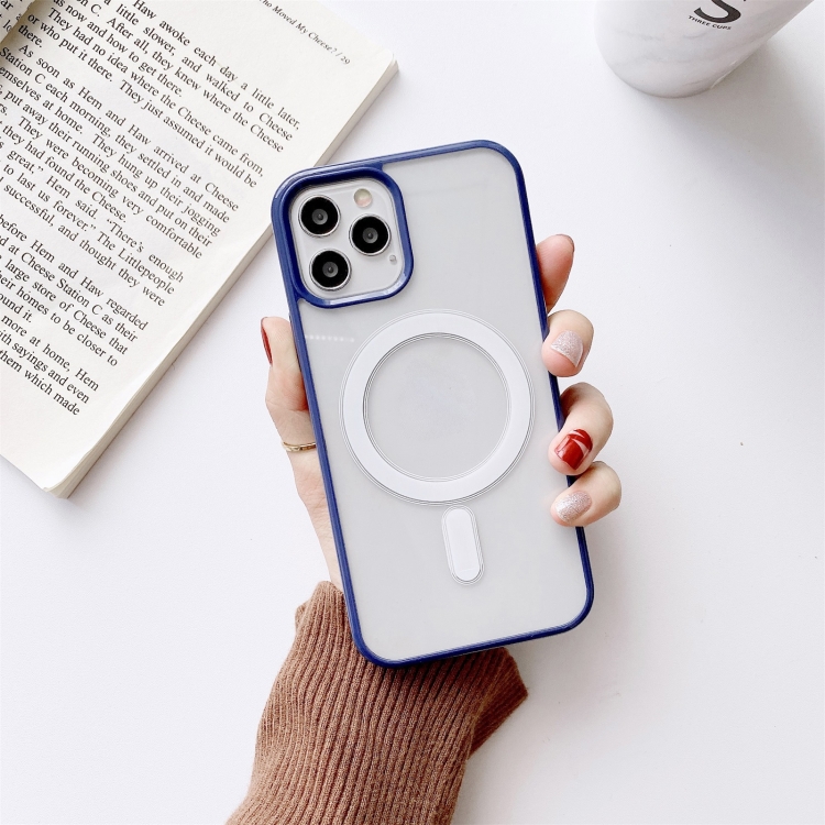 Clear PC + TPU Full Coverage Shockproof Magnetic Magsafe Case For iPhone 11 Pro(Blue)
Clear PC + TPU Full Coverage Shockproof Magnetic Magsafe Case For iPhone 11 Pro(Blue)