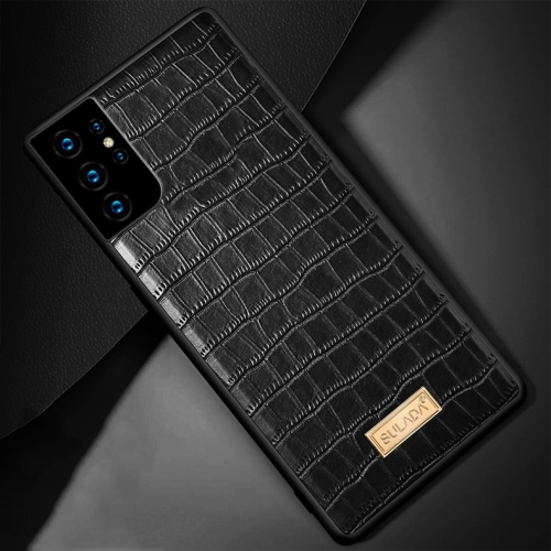 For Samsung Galaxy S21 Ultra 5G SULADA Shockproof TPU + Handmade Leather Case(Black)
For Samsung Galaxy S21 Ultra 5G SULADA Shockproof TPU + Handmade Leather Case(Black)
