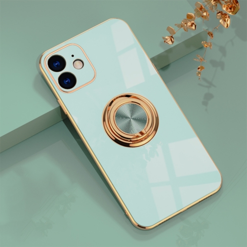 6D Electroplating Full Coverage Silicone Protective Case with Magnetic Ring Holder For iPhone 12(Light Cyan)
6D Electroplating Full Coverage Silicone Protective Case with Magnetic Ring Holder For iPhone 12(Light Cyan)
