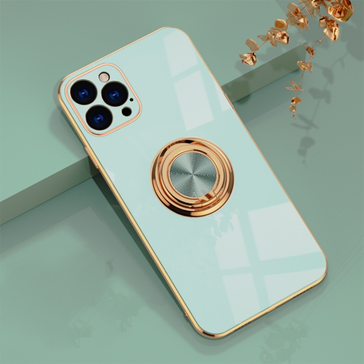 6D Electroplating Full Coverage Silicone Protective Case with Magnetic Ring Holder For iPhone 12 Pro Max(Light Cyan)
6D Electroplating Full Coverage Silicone Protective Case with Magnetic Ring Holder For iPhone 12 Pro Max(Light Cyan)