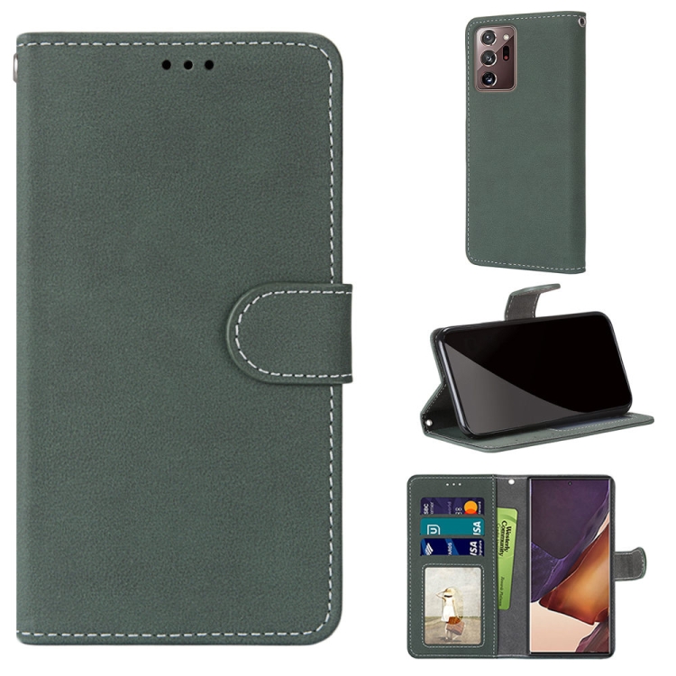 For Samsung Galaxy Note20 Ultra Retro Frosted Horizontal Flip PU Leather Case with Holder & Card Slots & Wallet & Photo Frame(Green)
For Samsung Galaxy Note20 Ultra Retro Frosted Horizontal Flip PU Leather Case with Holder & Card Slots & Wallet & Photo Frame(Green)