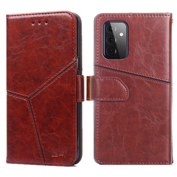 For Samsung Galaxy A72 5G / 4G Geometric Stitching Horizontal Flip TPU + PU Leather Case with Holder & Card Slots & Wallet(Dark Brown)
For Samsung Galaxy A72 5G / 4G Geometric Stitching Horizontal Flip TPU + PU Leather Case with Holder & Card Slots & Wallet(Dark Brown)