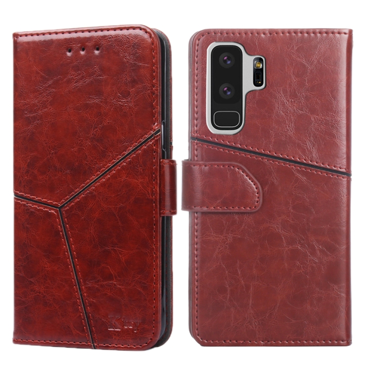 For Samsung Galaxy S9+ Geometric Stitching Horizontal Flip TPU + PU Leather Case with Holder & Card Slots & Wallet(Dark Brown)
For Samsung Galaxy S9+ Geometric Stitching Horizontal Flip TPU + PU Leather Case with Holder & Card Slots & Wallet(Dark Brown)