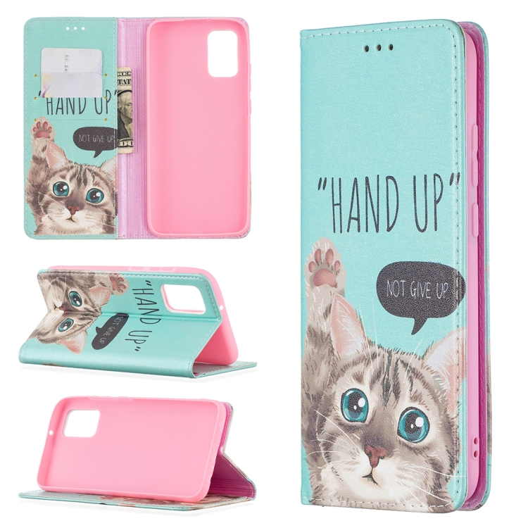 For Samsung Galaxy A02s (EU Version) Colored Drawing Pattern Invisible Magnetic Horizontal Flip PU Leather Case with Holder & Card Slots & Wallet(Cat)
For Samsung Galaxy A02s (EU Version) Colored Drawing Pattern Invisible Magnetic Horizontal Flip PU Leather Case with Holder & Card Slots & Wallet(Cat)