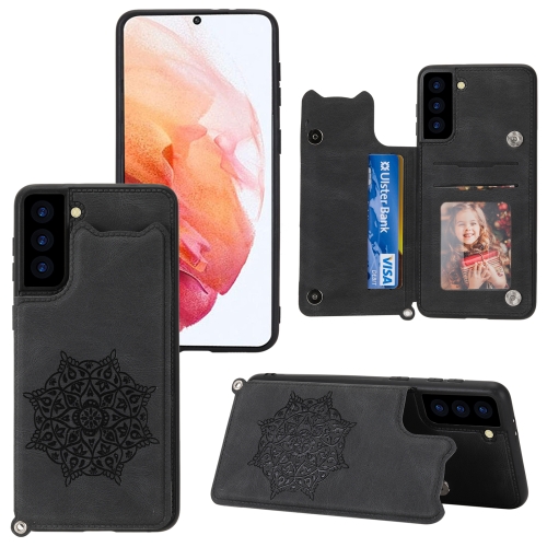 For Samsung Galaxy S21 5G Mandala Embossed PU + TPU Case with Holder & Card Slots & Photo Frame & Strap(Black)
For Samsung Galaxy S21 5G Mandala Embossed PU + TPU Case with Holder & Card Slots & Photo Frame & Strap(Black)