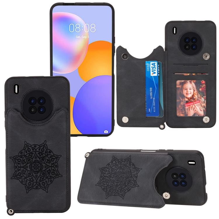 For Huawei Y9a Mandala Embossed PU + TPU Case with Holder & Card Slots & Photo Frame & Strap(Black)
For Huawei Y9a Mandala Embossed PU + TPU Case with Holder & Card Slots & Photo Frame & Strap(Black)