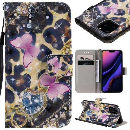 For iPhone 11 Pro 3D Painted Pattern Horizontal Flip Leather Case, with Wallet & Holder & Card Slots & Lanyard(Pink Butterfly)
For iPhone 11 Pro 3D Painted Pattern Horizontal Flip Leather Case, with Wallet & Holder & Card Slots & Lanyard(Pink Butterfly)