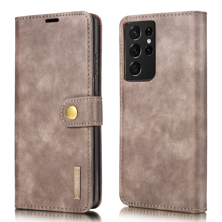 For Samsung Galaxy S21 Ultra 5G DG.MING Crazy Horse Texture Flip Detachable Magnetic Leather Case with Holder & Card Slots & Wallet(Grey)
For Samsung Galaxy S21 Ultra 5G DG.MING Crazy Horse Texture Flip Detachable Magnetic Leather Case with Holder & Card Slots & Wallet(Grey)