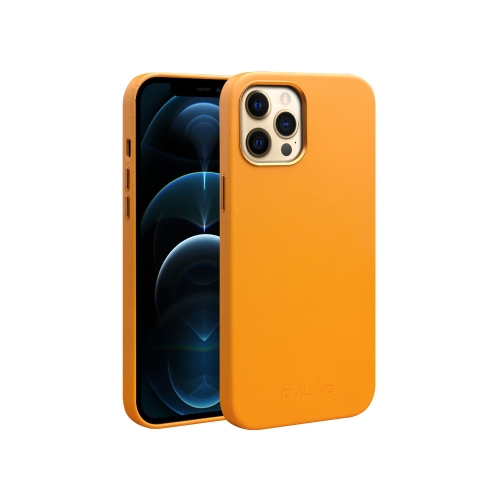 QIALINO Nappa Leather Shockproof Magsafe Case For iPhone 12 / 12 Pro(Yellow)
QIALINO Nappa Leather Shockproof Magsafe Case For iPhone 12 / 12 Pro(Yellow)