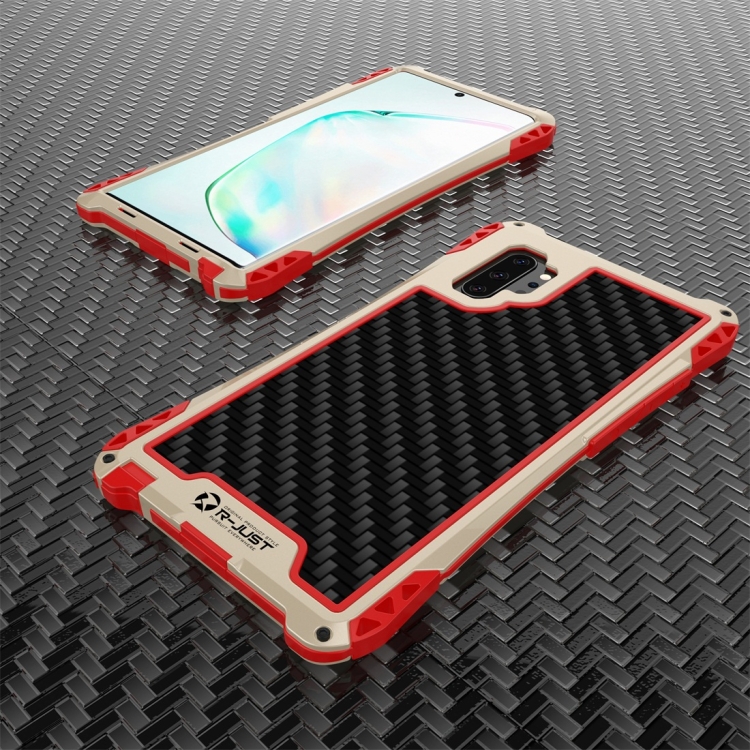 For Galaxy Note 10 Plus R-JUST AMIRA Shockproof Dustproof Metal Protective Case(Gold Red)
For Galaxy Note 10 Plus R-JUST AMIRA Shockproof Dustproof Metal Protective Case(Gold Red)
