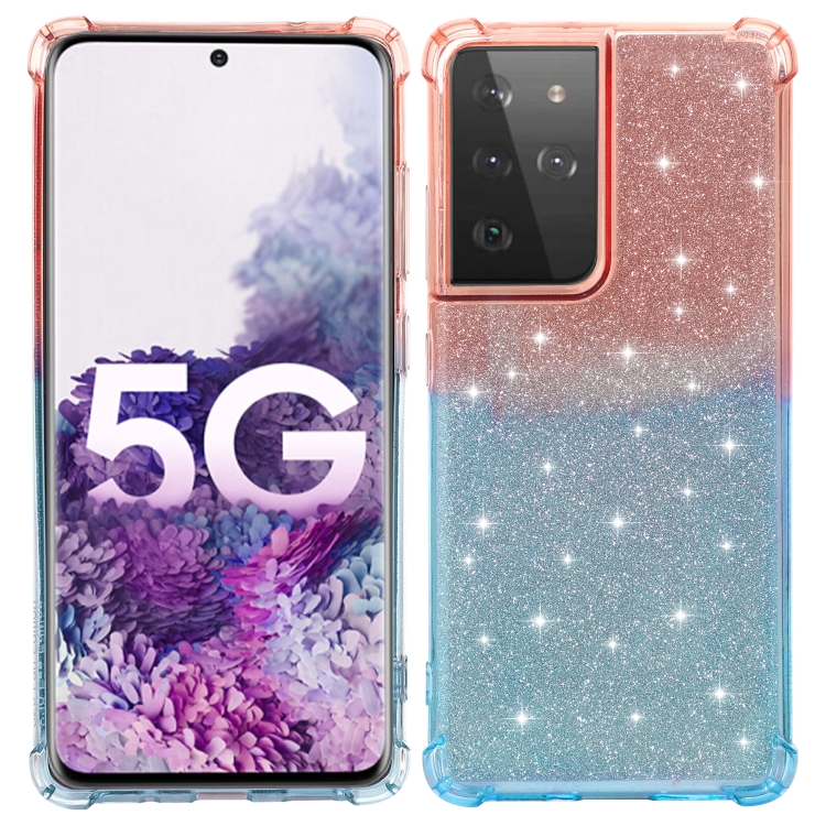 For Samsung Galaxy S21 Ultra 5G Gradient Glitter Powder Shockproof TPU Protective Case(Orange Blue)
For Samsung Galaxy S21 Ultra 5G Gradient Glitter Powder Shockproof TPU Protective Case(Orange Blue)
