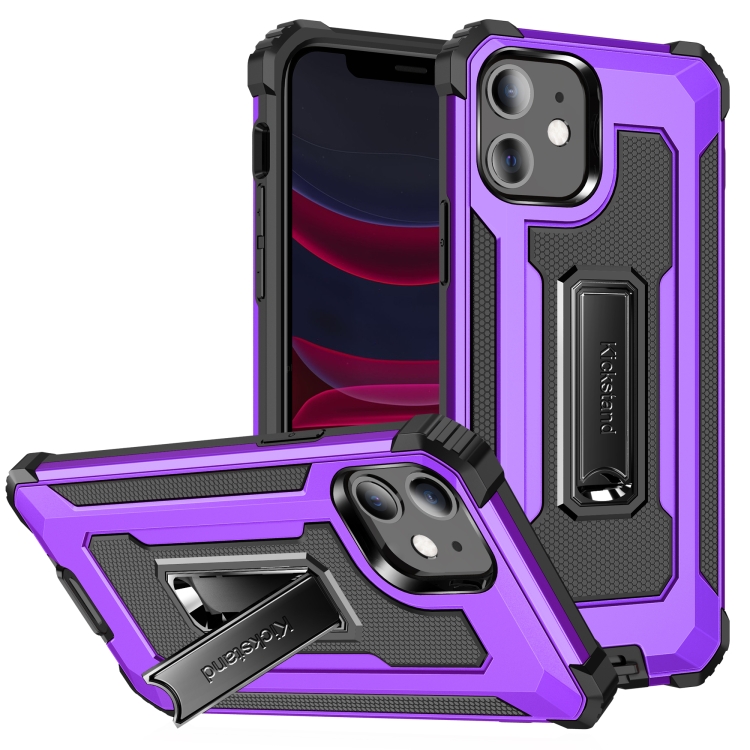 Knight Jazz PC+TPU Shockproof Protective Case with Foldable Holder For iPhone 11(Purple)
Knight Jazz PC+TPU Shockproof Protective Case with Foldable Holder For iPhone 11(Purple)