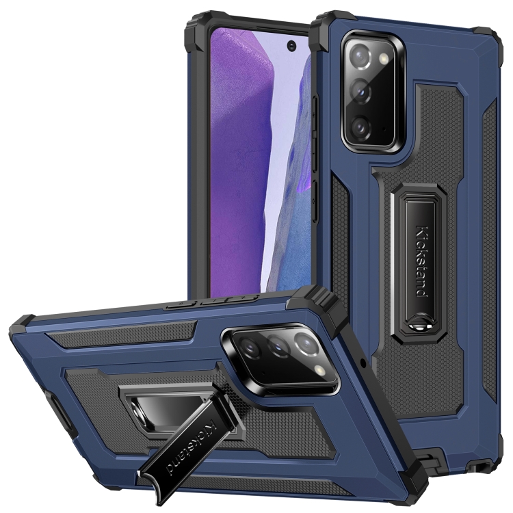 For Samsung Galaxy Note20 Ultra Knight Jazz PC+TPU Shockproof Protective Case with Foldable Holder(Blue)
For Samsung Galaxy Note20 Ultra Knight Jazz PC+TPU Shockproof Protective Case with Foldable Holder(Blue)