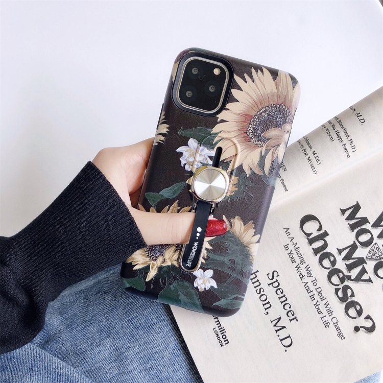 For iPhone 11 Pro Flower Series Painting Shockproof Multi-functional Invisible Ring Holder Protective Case with Vehicle Magnetic Sheet(Yellow)
For iPhone 11 Pro Flower Series Painting Shockproof Multi-functional Invisible Ring Holder Protective Case with Vehicle Magnetic Sheet(Yellow)