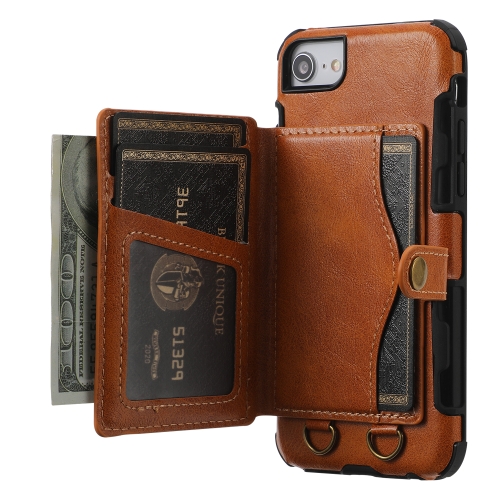 Crazy Horse Texture PU + TPU Shockproof Back Cover Case with Card Slots & Holder & Wallet & Crossbody Strap For iPhone 6 Plus & 6s Plus & 7 Plus & 8 Plus(Brown)
Crazy Horse Texture PU + TPU Shockproof Back Cover Case with Card Slots & Holder & Wallet & Crossbody Strap For iPhone 6 Plus & 6s Plus & 7 Plus & 8 Plus(Brown)