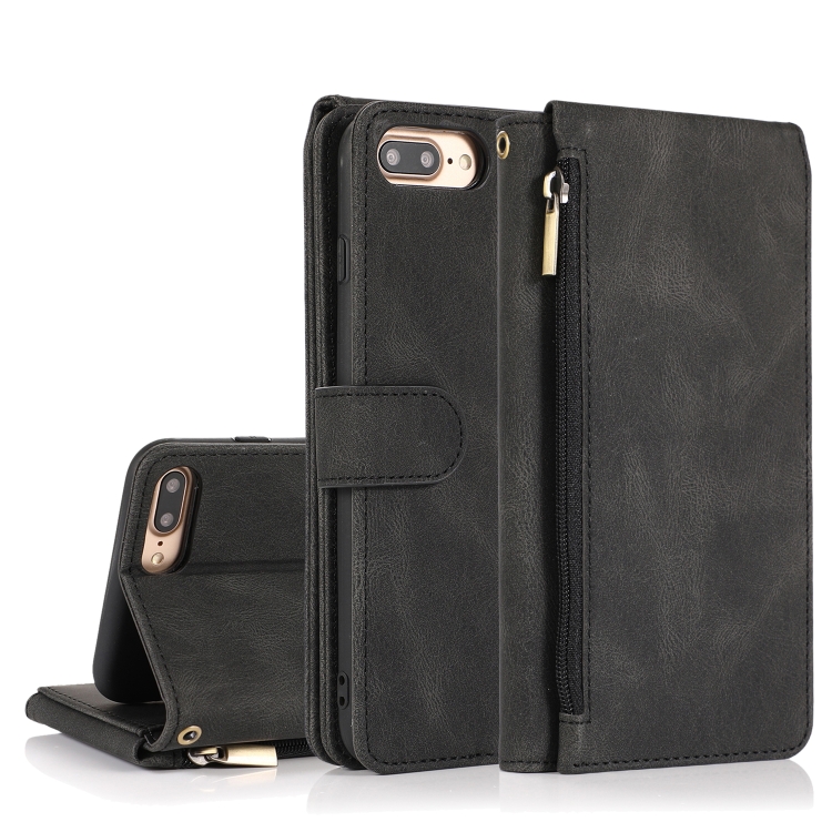 Skin-feel Crazy Horse Texture Zipper Wallet Bag Horizontal Flip Leather Case with Holder & Card Slots & Wallet & Lanyard For iPhone 8 Plus / 7 Plus(Black)
Skin-feel Crazy Horse Texture Zipper Wallet Bag Horizontal Flip Leather Case with Holder & Card Slots & Wallet & Lanyard For iPhone 8 Plus / 7 Plus(Black)