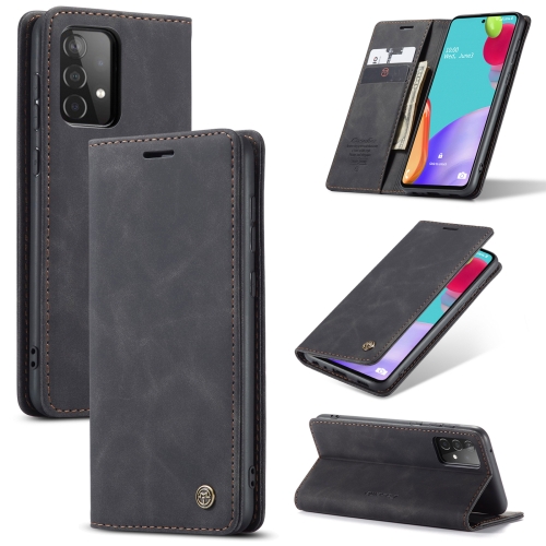 

For Samsung Galaxy A52 5G / 4G CaseMe 013 Multifunctional Horizontal Flip Leather Case with Holder & Card Slot & Wallet(Black)