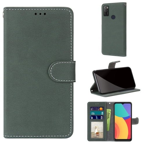 For Alcatel 1S (2021) Retro Frosted Horizontal Flip PU Leather Case with Holder & Card Slots & Wallet & Photo Frame(Green)
For Alcatel 1S (2021) Retro Frosted Horizontal Flip PU Leather Case with Holder & Card Slots & Wallet & Photo Frame(Green)