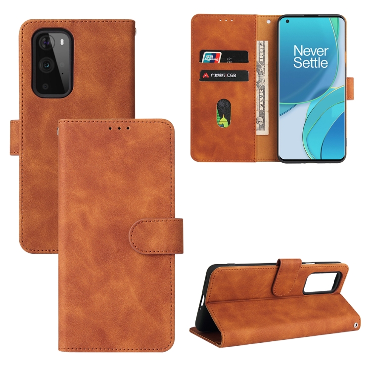 For OnePlus 9 Pro Solid Color Skin Feel Magnetic Buckle Horizontal Flip Calf Texture PU Leather Case with Holder & Card Slots & Wallet(Brown)
For OnePlus 9 Pro Solid Color Skin Feel Magnetic Buckle Horizontal Flip Calf Texture PU Leather Case with Holder & Card Slots & Wallet(Brown)