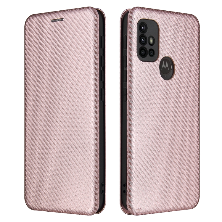 For Motorola Moto G30 / G10 Carbon Fiber Texture Magnetic Horizontal Flip TPU + PC + PU Leather Case with Card Slot(Pink)
For Motorola Moto G30 / G10 Carbon Fiber Texture Magnetic Horizontal Flip TPU + PC + PU Leather Case with Card Slot(Pink)