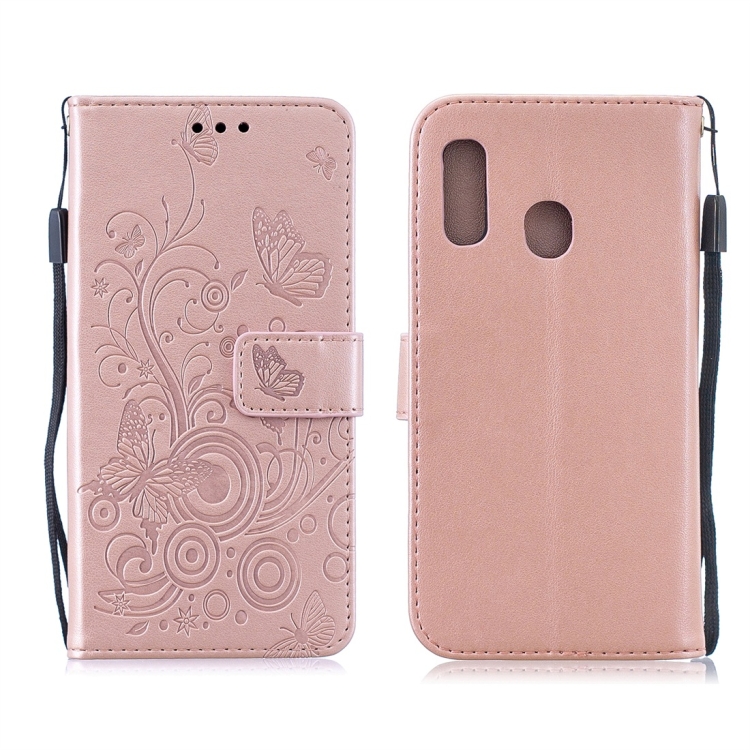 For Galaxy A20e Butterflies Love Flowers Pattern Horizontal Flip Leather Case with Holder & Card Slots & Wallet & Lanyard(Rose Gold)
For Galaxy A20e Butterflies Love Flowers Pattern Horizontal Flip Leather Case with Holder & Card Slots & Wallet & Lanyard(Rose Gold)