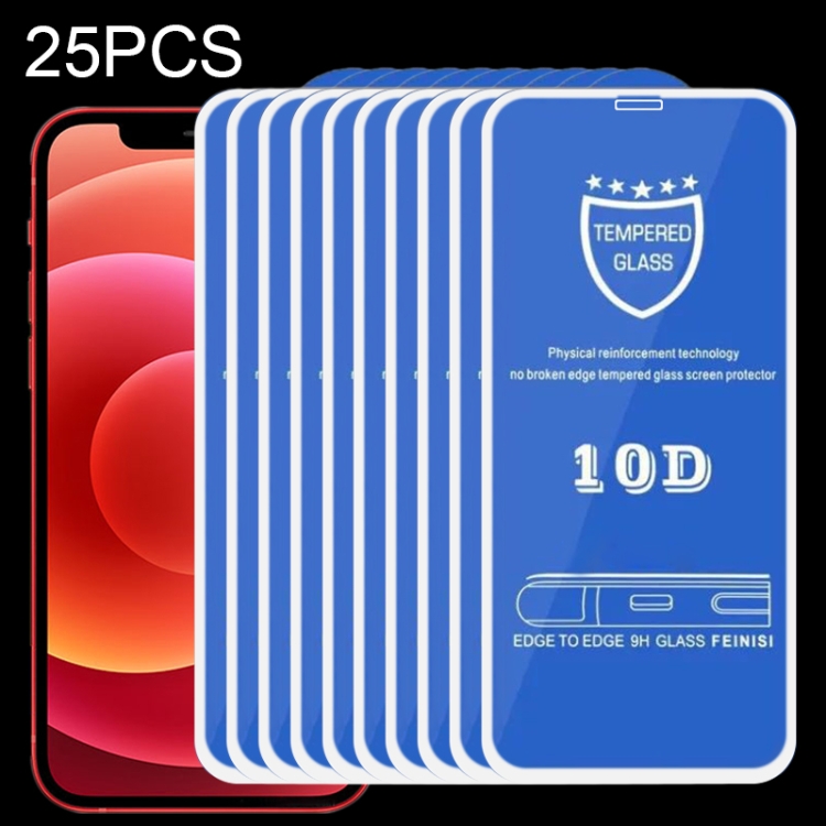 25 PCS 9H 10D Full Screen Tempered Glass Screen Protector For iPhone 12 mini(White)
25 PCS 9H 10D Full Screen Tempered Glass Screen Protector For iPhone 12 mini(White)