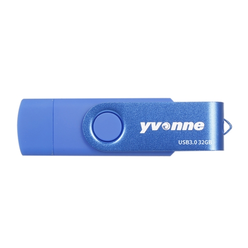 

Yvonne YT602-3 USB 3.0 USB + Micro OTG USB Flash Drives U Disk, Capacity:32GB(Blue)