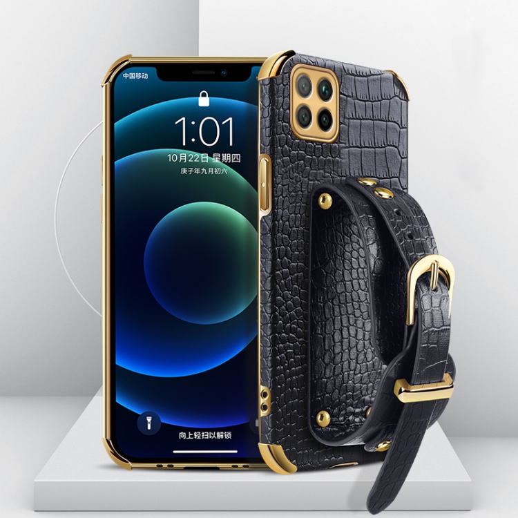 For Huawei Enjoy 20 Electroplated TPU Crocodile Pattern Leather Case with Wrist Strap(Black)
For Huawei Enjoy 20 Electroplated TPU Crocodile Pattern Leather Case with Wrist Strap(Black)