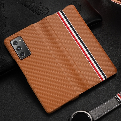For Samsung Galaxy Z Fold2 5G Exclusive Series Carbon Fiber Texture Horizontal Flip PU Leather Case(Brown Strips)
For Samsung Galaxy Z Fold2 5G Exclusive Series Carbon Fiber Texture Horizontal Flip PU Leather Case(Brown Strips)