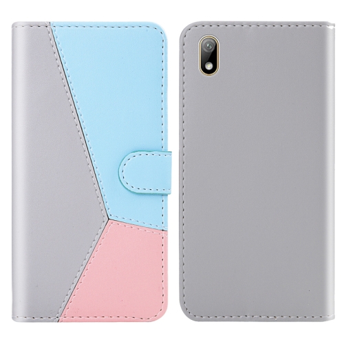 For Huawei Y5 (2019) Tricolor Stitching Horizontal Flip TPU + PU Leather Case with Holder & Card Slots & Wallet(Grey)
For Huawei Y5 (2019) Tricolor Stitching Horizontal Flip TPU + PU Leather Case with Holder & Card Slots & Wallet(Grey)