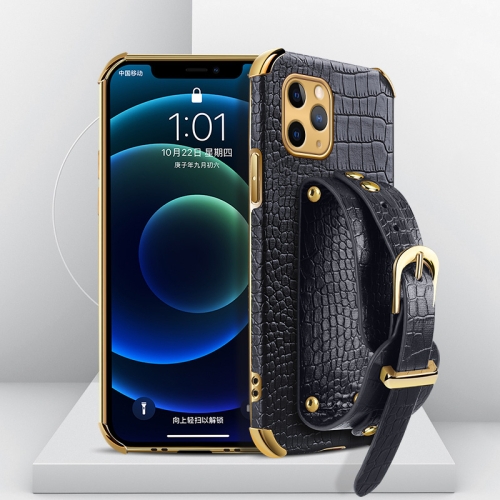 Electroplated TPU Crocodile Pattern Leather Case with Wrist Strap For iPhone 11 Pro(Black)
Electroplated TPU Crocodile Pattern Leather Case with Wrist Strap For iPhone 11 Pro(Black)