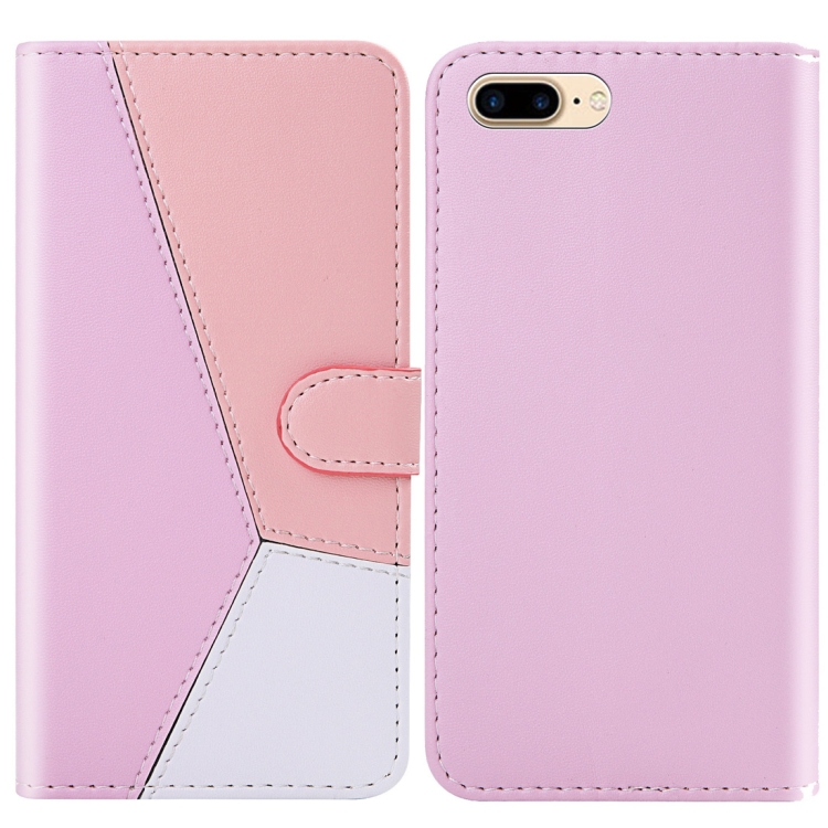 For iPhone 8 Plus / 7 Plus Tricolor Stitching Horizontal Flip TPU + PU Leather Case with Holder & Card Slots & Wallet(Pink)
For iPhone 8 Plus / 7 Plus Tricolor Stitching Horizontal Flip TPU + PU Leather Case with Holder & Card Slots & Wallet(Pink)