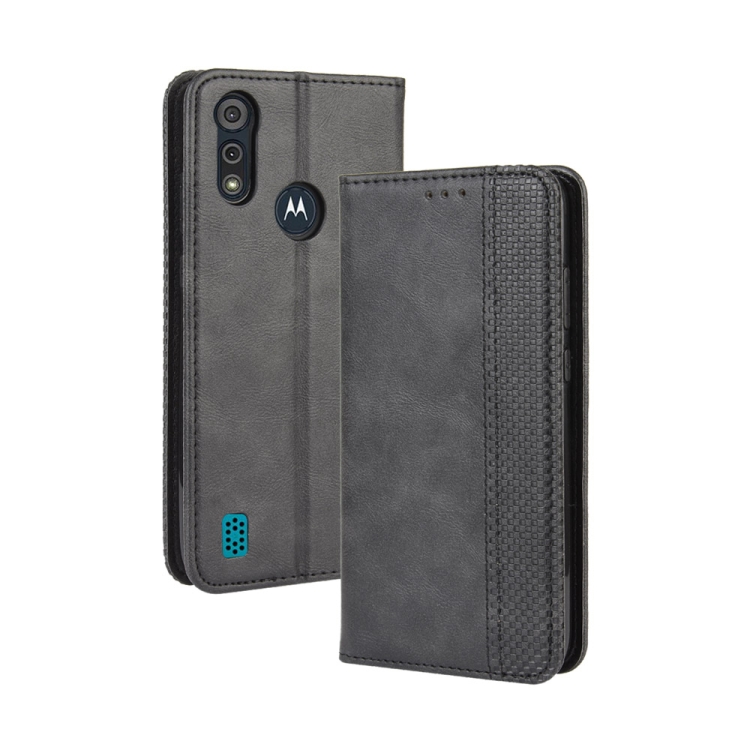 For Motorola Moto E6s (2020) Magnetic Buckle Retro Texture Horizontal Flip Leather Case with Holder & Card Slots & Photo Frame(Black)
For Motorola Moto E6s (2020) Magnetic Buckle Retro Texture Horizontal Flip Leather Case with Holder & Card Slots & Photo Frame(Black)