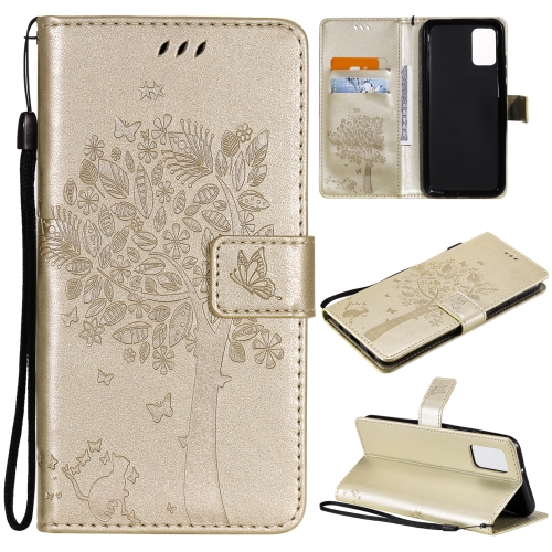 For Samsung Galaxy A02s Tree & Cat Pattern Pressed Printing Horizontal Flip PU Leather Case with Holder & Card Slots & Wallet & Lanyard(Gold)
For Samsung Galaxy A02s Tree & Cat Pattern Pressed Printing Horizontal Flip PU Leather Case with Holder & Card Slots & Wallet & Lanyard(Gold)