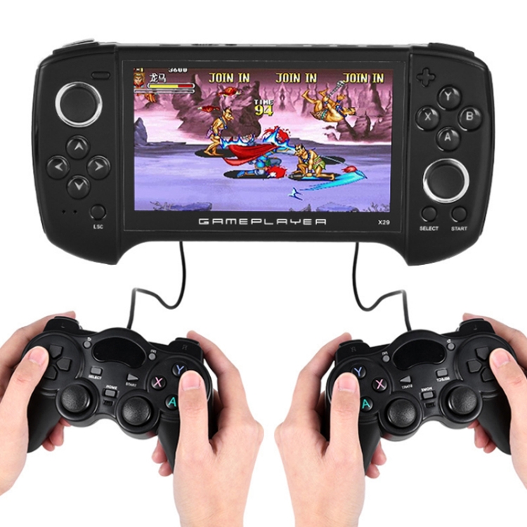 X29 Classic Games Handheld Game Console 5.1 inch Screen & 8GB Memory, with Double GamePad(Black)
X29 Classic Games Handheld Game Console 5.1 inch Screen & 8GB Memory, with Double GamePad(Black)